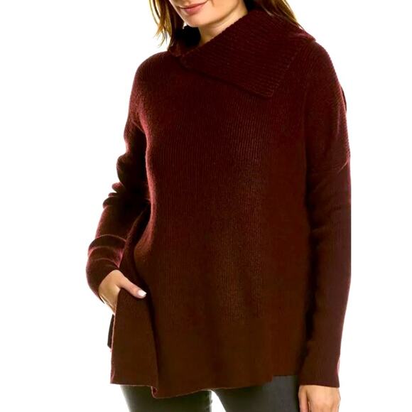 AllSaints Hettie Women’s Wool & Cashmere Blend Turtleneck Collared Sweater Sz S - Picture 1 of 7